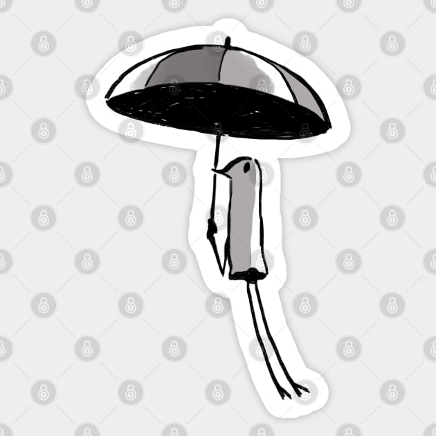umbrella punpun Sticker by mudwizard